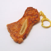 Grilled Chuck Steak with Bone Keychain - Fake Food Japan