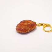 Hamburger Patty (medium) Keychain - Fake Food Japan