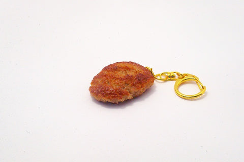 Hamburger Patty (medium) Keychain