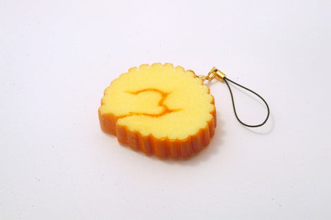 Rolled Fish Paste Omelette Cell Phone Charm/Zipper Pull