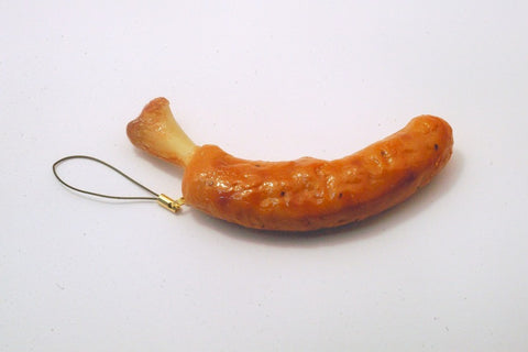 Sausage with Bone Cell Phone Charm/Zipper Pull