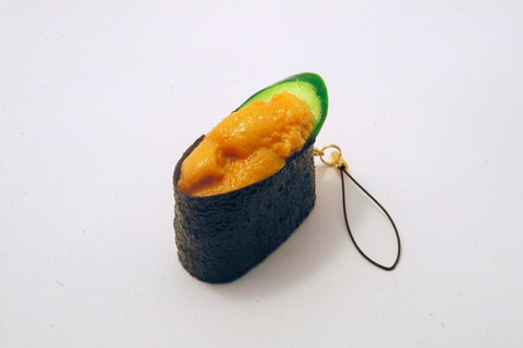 Sea Urchin Battleship Roll Sushi Cell Phone Charm/Zipper Pull
