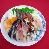 Seafood Nabe (Hotpot) with Assorted Vegetables Replica - Fake Food Japan