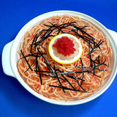 Spaghetti with Mentaiko (Walleye Pollack Roe Sauce) Replica - Fake Food Japan