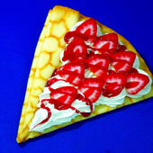 Strawberry Crepe Topped With Strawberry Sauce & Whipped Cream Replica - Fake Food Japan
