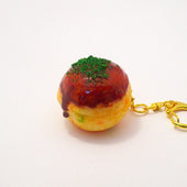Takoyaki (Fried Octopus Ball) Keychain - Fake Food Japan