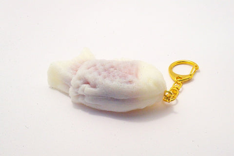 White Taiyaki (small) Keychain