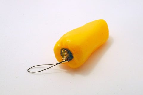 Yellow Pepper Cell Phone Charm/Zipper Pull