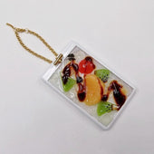 Anmitsu Dessert Pass Case with Charm Bracelet - Fake Food Japan