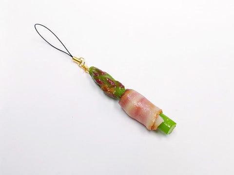 Asparagus Wrapped in Bacon Cell Phone Charm/Zipper Pull