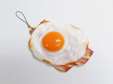 Bacon & Egg (large) Cell Phone Charm/Zipper Pull