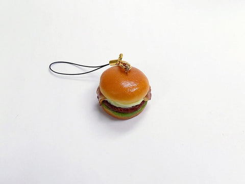Bacon & Teriyaki Sauce Burger Cell Phone Charm/Zipper Pull