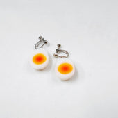 Boiled Quail Egg Clip-On Earrings - Fake Food Japan