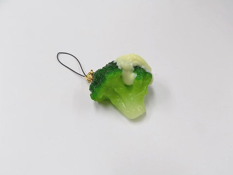 Broccoli with Mayonnaise Cell Phone Charm/Zipper Pull