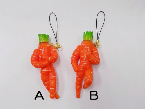 Carrot Ver. 2 (B) Cell Phone Charm/Zipper Pull