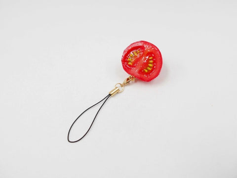 Cherry Tomato (half-size) Cell Phone Charm/Zipper Pull