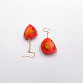 Cherry Tomato (quarter-size) Pierced Earrings - Fake Food Japan
