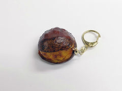 Cracked Open Chestnut Keychain