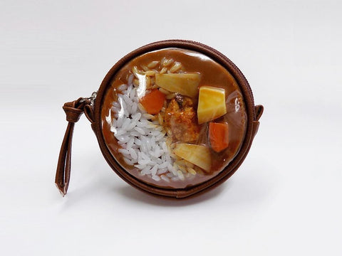 Curry Rice Circular Purse