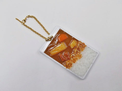 Curry Rice Pass Case with Charm Bracelet
