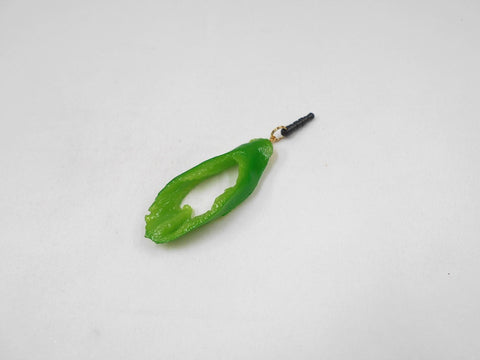 Cut Green Chili Pepper Headphone Jack Plug