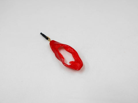 Cut Red Chili Pepper Headphone Jack Plug