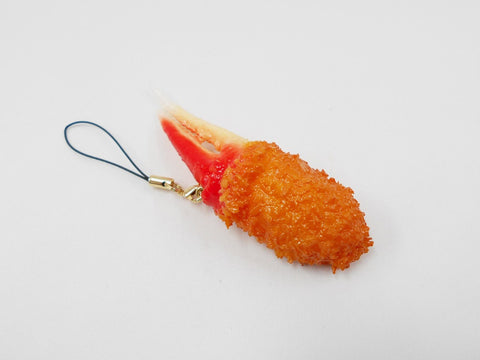 Deep Fried Crab Claw Cell Phone Charm/Zipper Pull