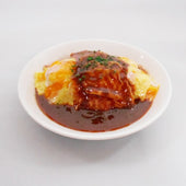 Fried Rice Omelette with Demi-Glace Sauce Small Size Replica - Fake Food Japan