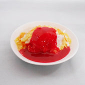 Fried Rice Omelette with Ketchup Small Size Replica - Fake Food Japan