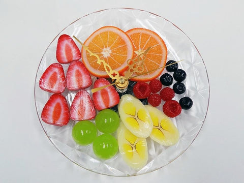 Fruit Assortment (without fork) Wall Clock