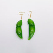 Green Soybean Pierced Earrings - Fake Food Japan