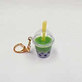 Green Tea (Matcha) Tapioca Drink (mini) Keychain - Fake Food Japan