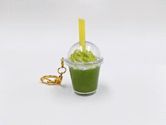 Green Tea (Matcha) with Whipped Cream (mini) Keychain