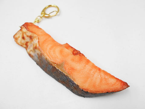 Grilled Salmon (large) Keychain