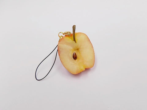 Half-Eaten Apple Cell Phone Charm/Zipper Pull