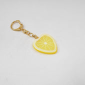 Lemon Slice (Heart-Shaped) Keychain - Fake Food Japan