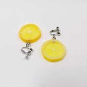 Lemon Slice (small) Clip-On Earrings - Fake Food Japan