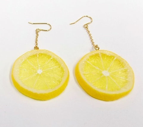 Lemon Slice (small) Pierced Earrings