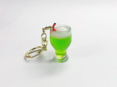 Melon Soda (mini) with Vanilla Ice Cream Keychain