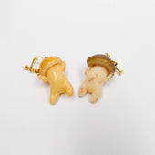 Mushroom Clip-On Earrings - Fake Food Japan