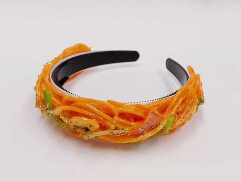 Neapolitan Spaghetti Headband
