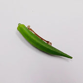 Okra (large) Hair Clip - Fake Food Japan
