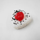 Onigiri (Rice Ball) (medium) with Umeboshi (Pickled Plum) Magnet - Fake Food Japan