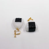 Onigiri (Rice Ball) (small) Clip-On Earrings - Fake Food Japan