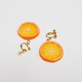 Orange Slice (small) Clip-On Earrings - Fake Food Japan