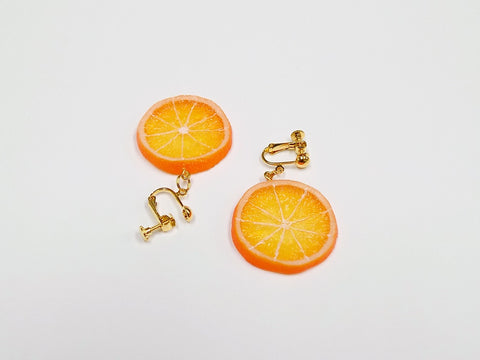 Orange Slice (small) Clip-On Earrings