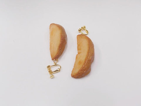 Pan-Fried Potato Clip-On Earrings