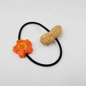 Peanut & Flower-Shaped Carrot Ver. 1 (mini) Hair Band - Fake Food Japan