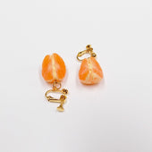 Peeled Orange (quarter-size) (mini) Clip-On Earrings - Fake Food Japan