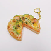 Pizza (three quarter-size) Keychain - Fake Food Japan